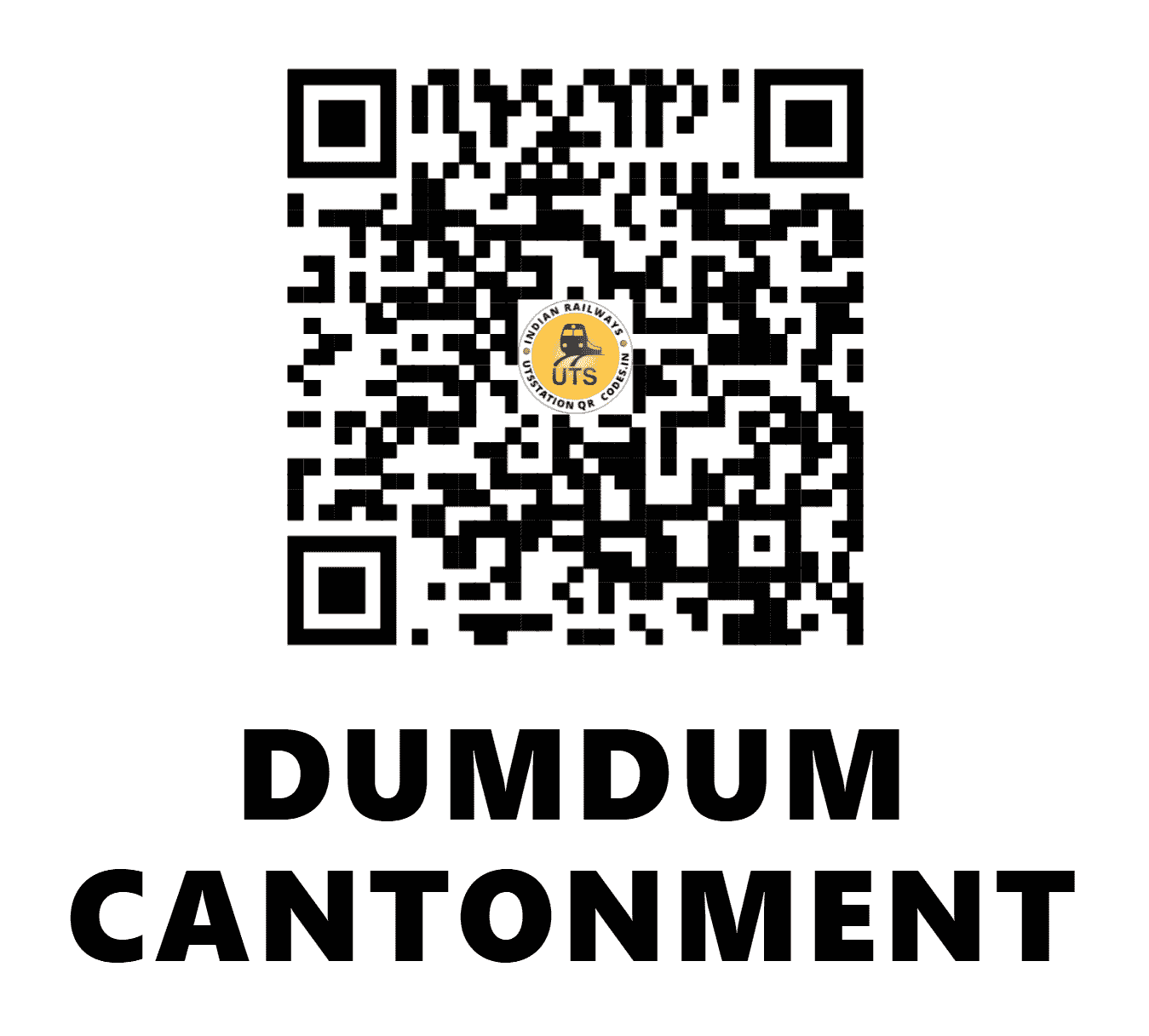 UTS QR Code for DUMDUM CANTONMENT - DDC - ER (WEST BENGAL)